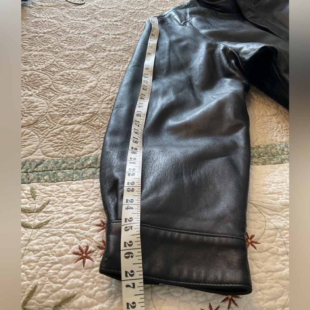 KIRKLAND SIGNATURE MENS SOFT BLACK LEATHER JACKET, XXLARGE - Picture 15 of 16